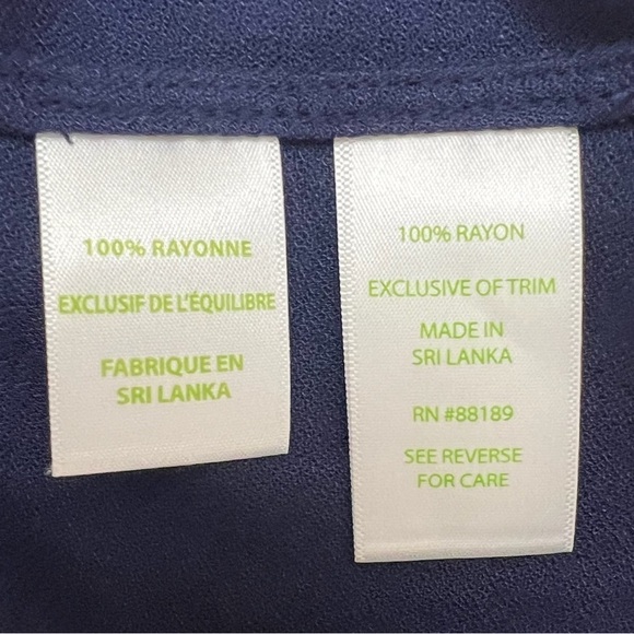 Lilly Pulitzer Jane Navy Blue Gold Appliqué Trim Sleeveless Shift Dress Size 0 - Picture 10 of 12